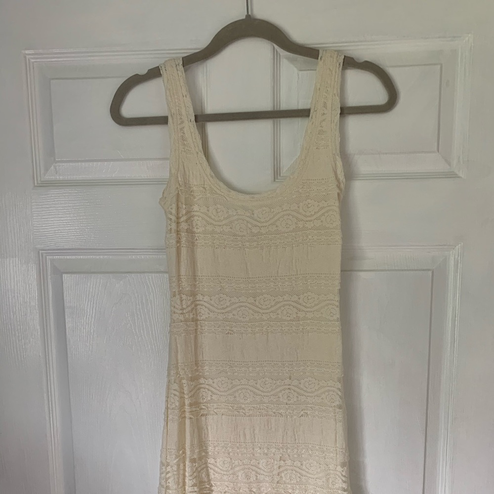 Lace off-white dress